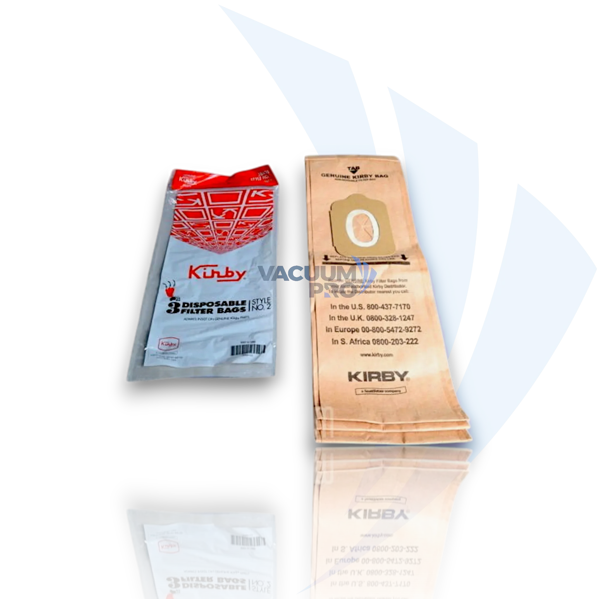 Replacement paper bags for Kirby vacuum, Part #190681S Vacuum Bags - Paper, Fits Kirby Heritage I, Part #190681S (Pack of 3).