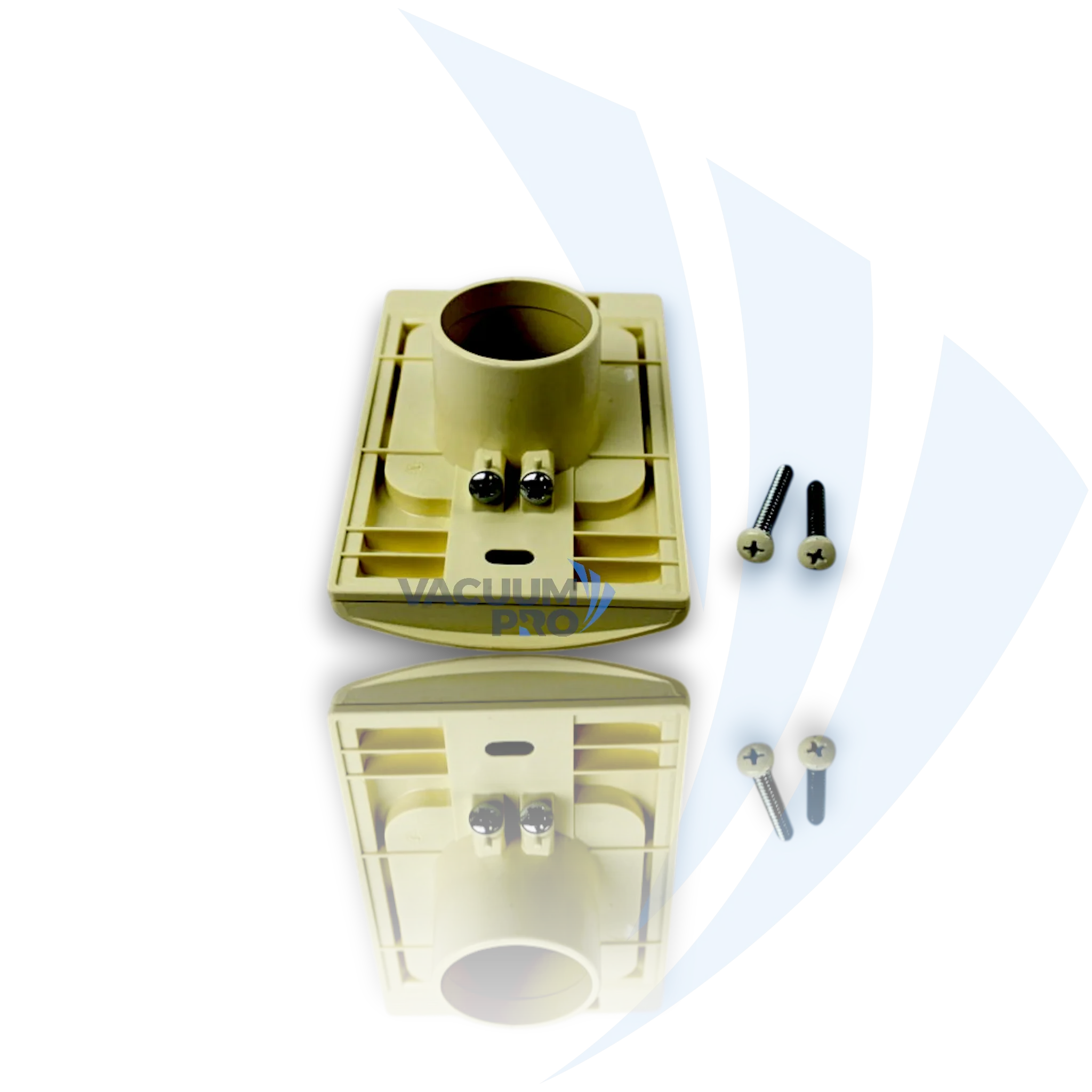 Replacement inlet valve full door face plate, almond for Plastiflex vacuum, Part #SV8030