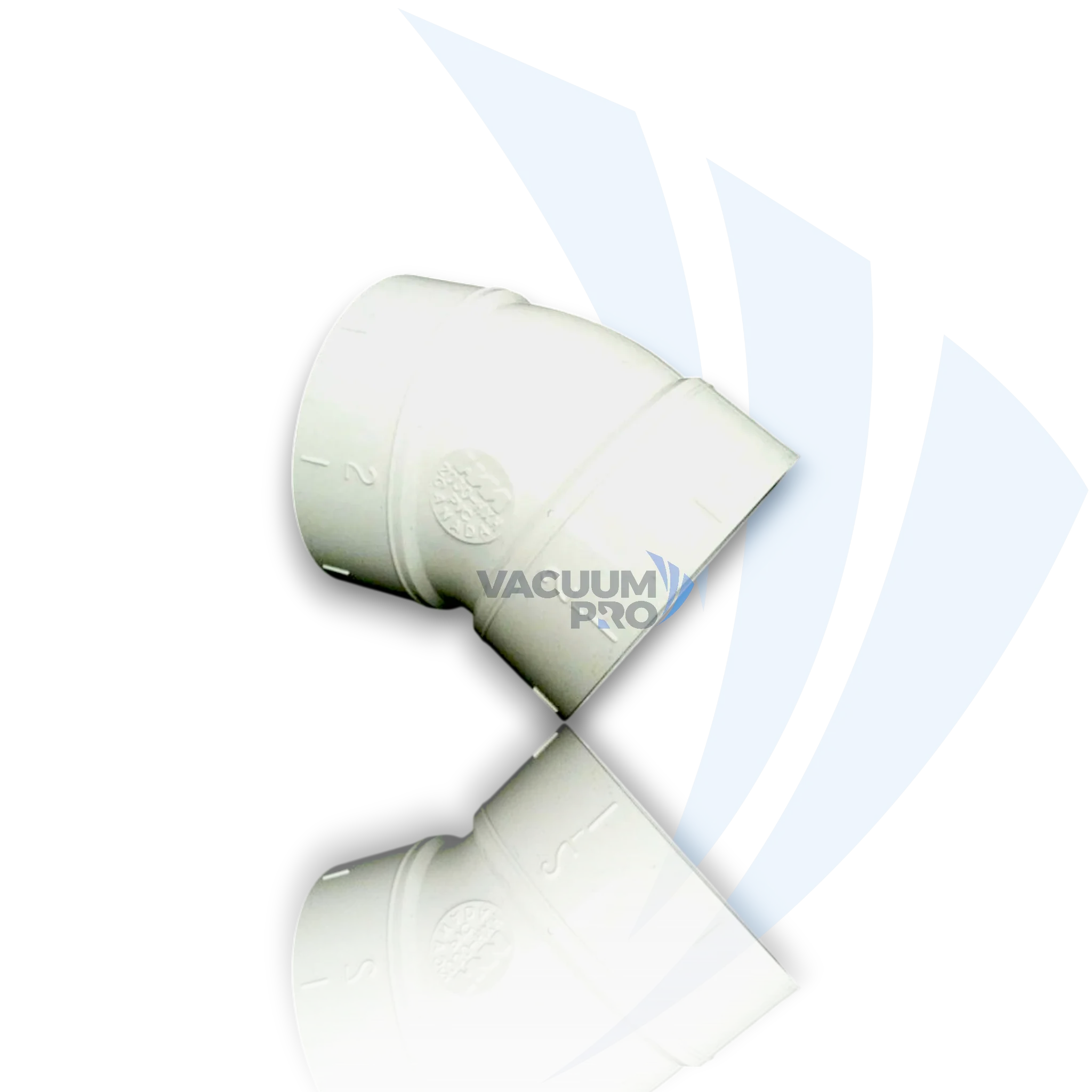 Replacement 30 Degree L elbow fitting for Hayden vacuum, Part #765519W Vacuum Elbow Fitting - 30 Degree L, Fits Hayden Central Vacuum Systems, Part #765519W