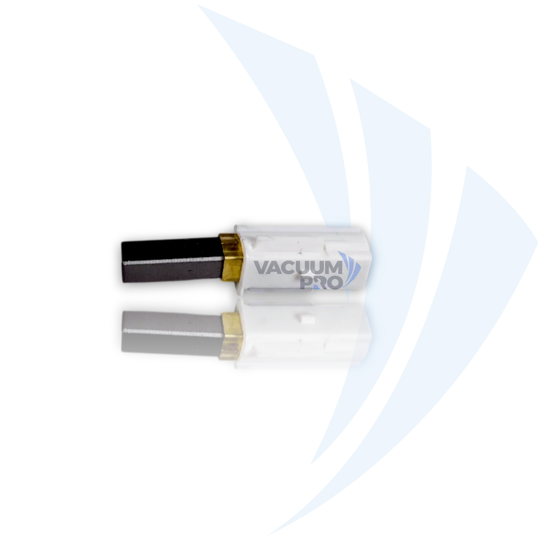 Replacement Vacuum Carbon Brush - White Winged Holder, Fits Ametek Lamb, Part #33423-12 for Ametek Lamb vacuum, Part #33423-12