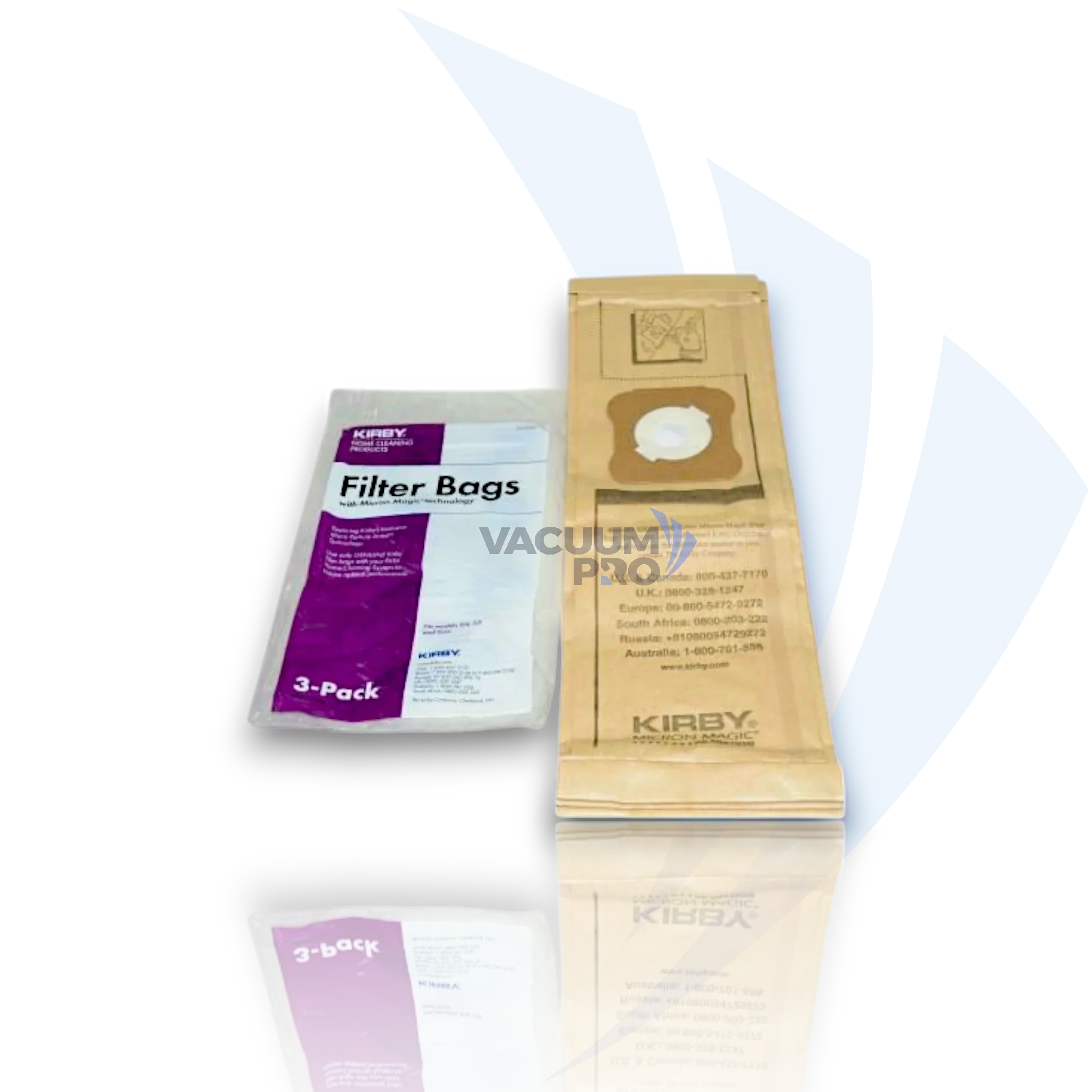 Replacement Vacuum Bags - Micron Magic Allergen Filtration, Fits Kirby Generation 6, G6, Ultimate G, GSix, Part #197294S (Pack of 3) for Kirby vacuum, Part #197294S