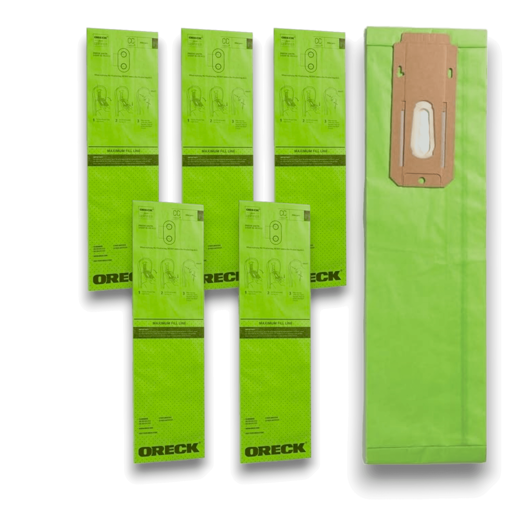 Oreck AK12206 Vacuum Bags for XL Upright Type CC Docking Series - Genuine 6 Pack