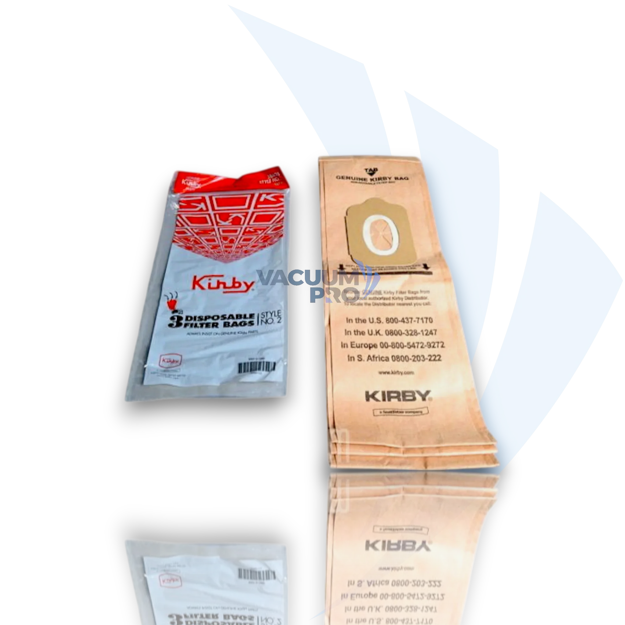 Replacement Style 2 paper bags for Kirby vacuum, Part #190681