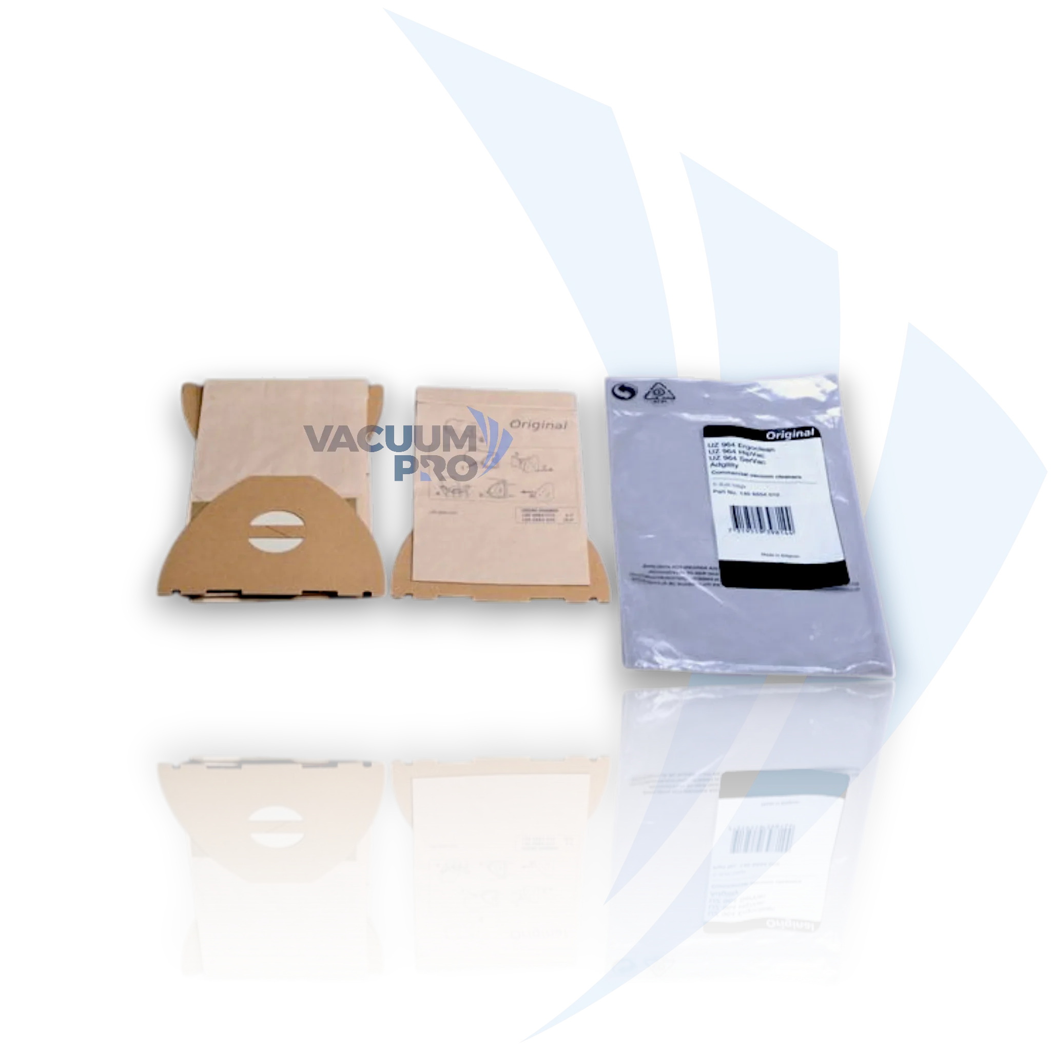 Replacement Bags and Filter - Micro-Plus Filtration, Fits Advance Kent Euroclean UZ964 Hip Vac, Part #1406554010 (Pack of 5) for Advance Kent Euroclean vacuum, Part #1406554010
