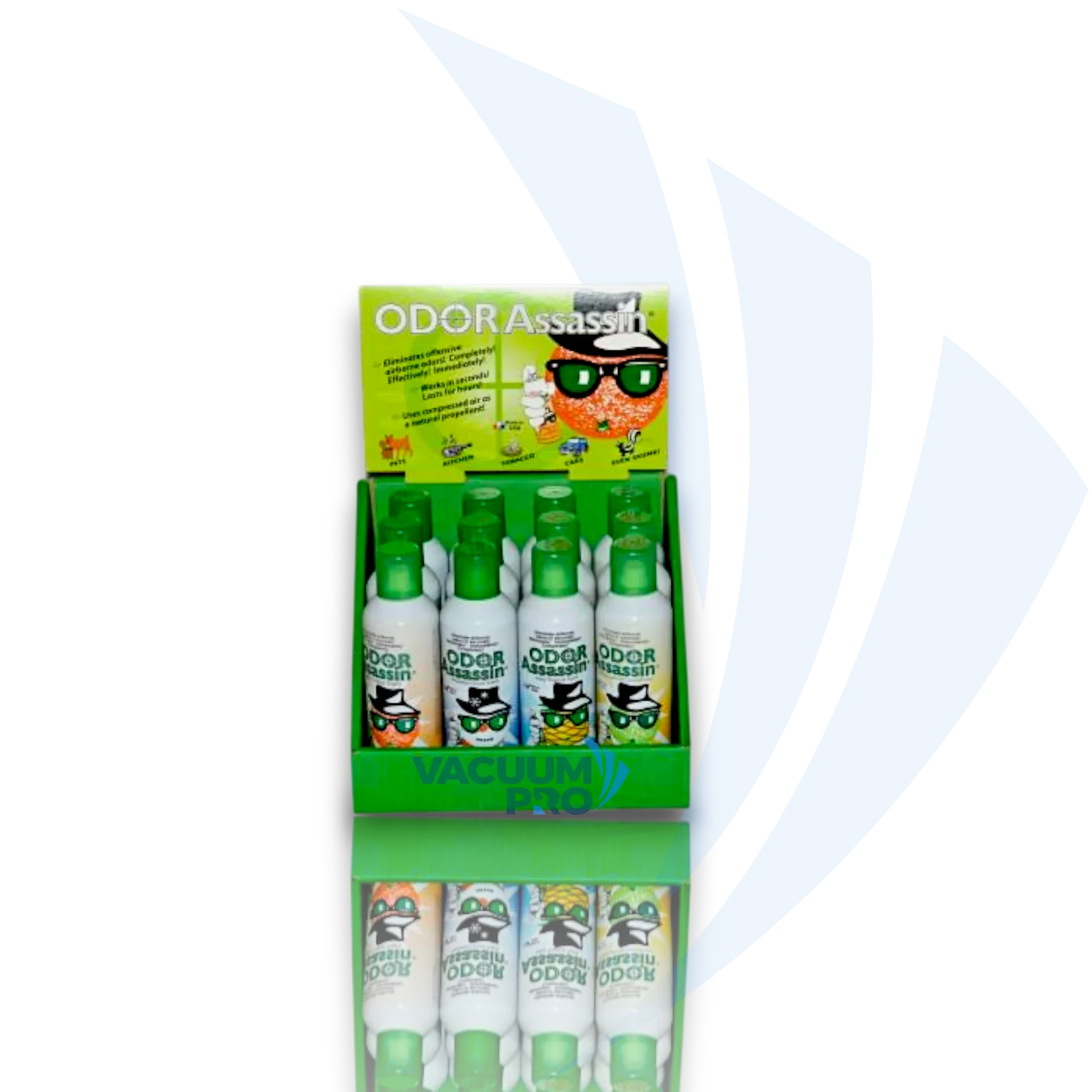 Replacement Vacuum Air Freshener - Mixed Scents Citrus Formula, Fits Odor Assassin, Part #125707 (Pack of 12) for Odor Assassin vacuum, Part #125707
