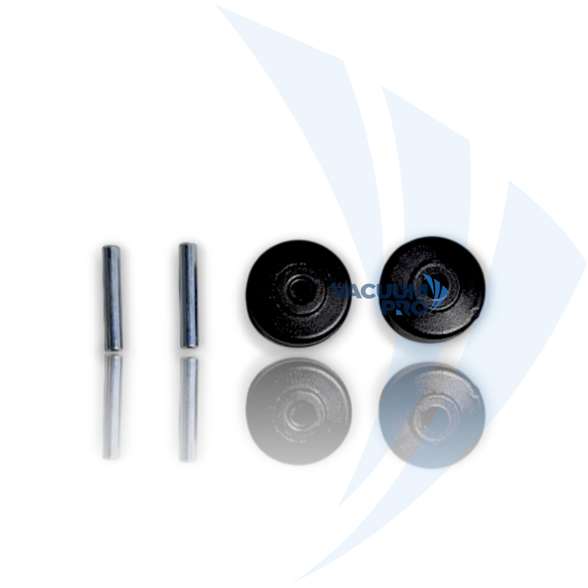 Replacement front wheel axle kit for Wessel Werk vacuum, Part #10.9011-309