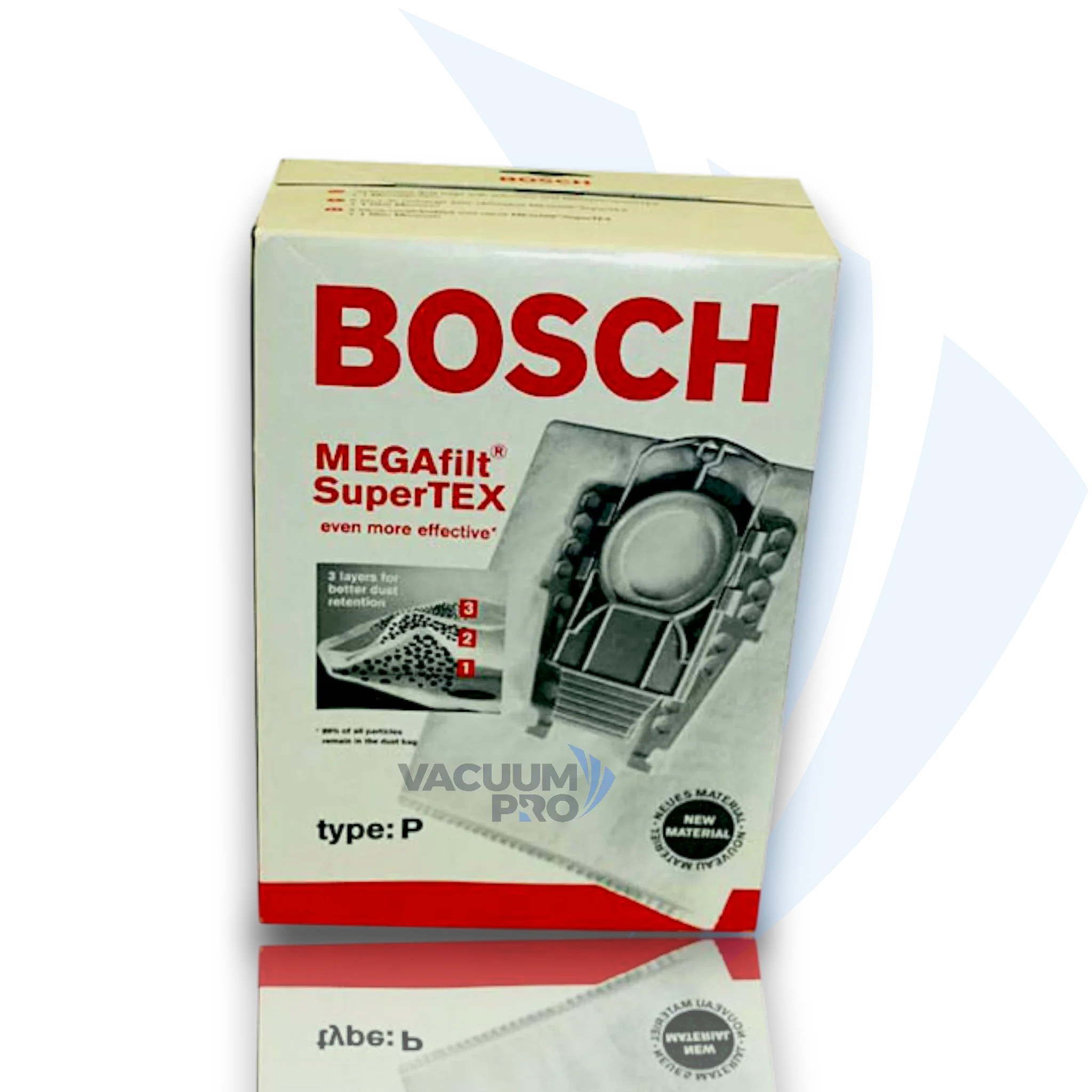 Replacement dust bags for Bosch vacuum, Part #462586-1