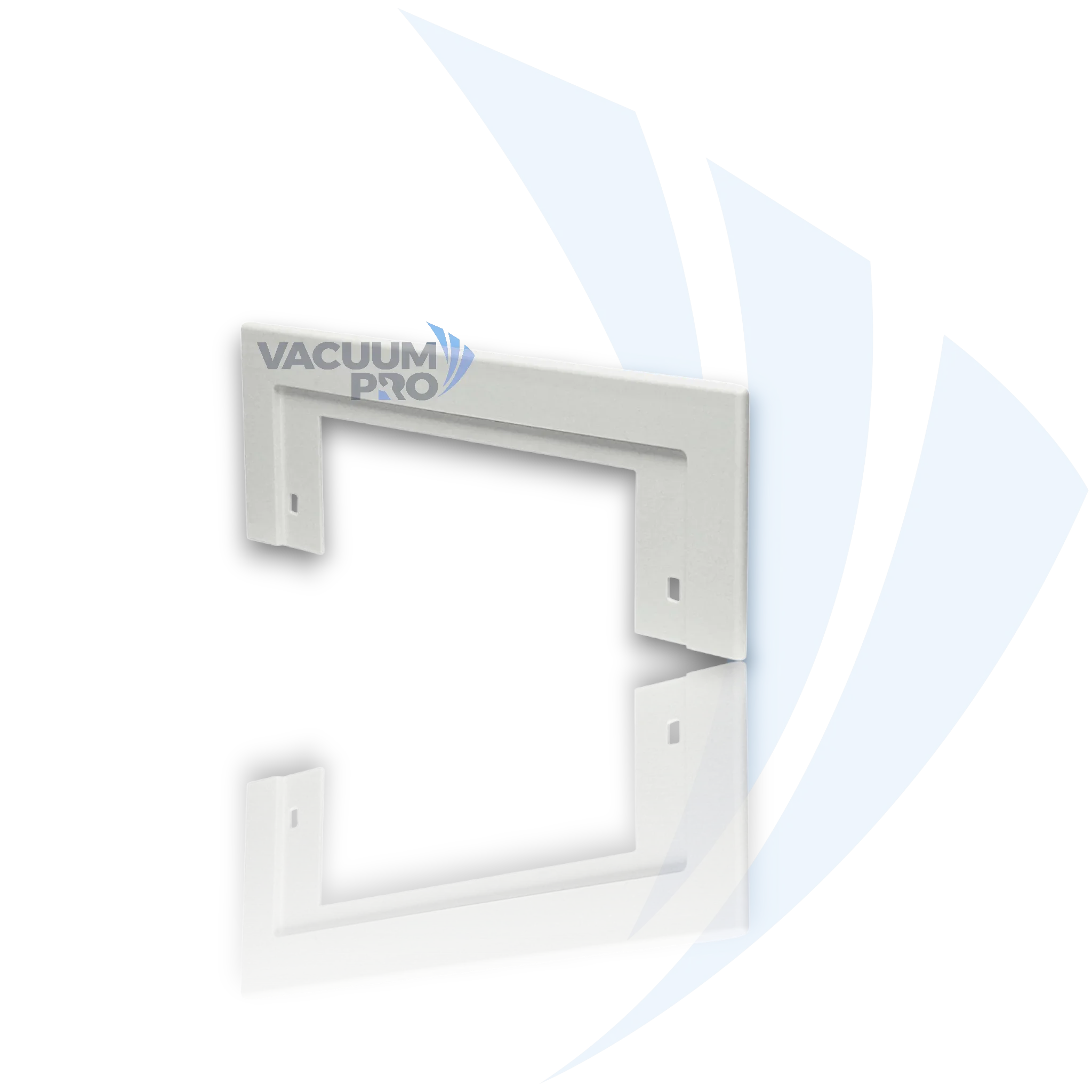 Replacement trim plate for Canplas-Hayden vacuum, Part #845621W Vacuum Trim Plate - Canplas-Hayden White CanSweep Inlet Cover, Part #845621W