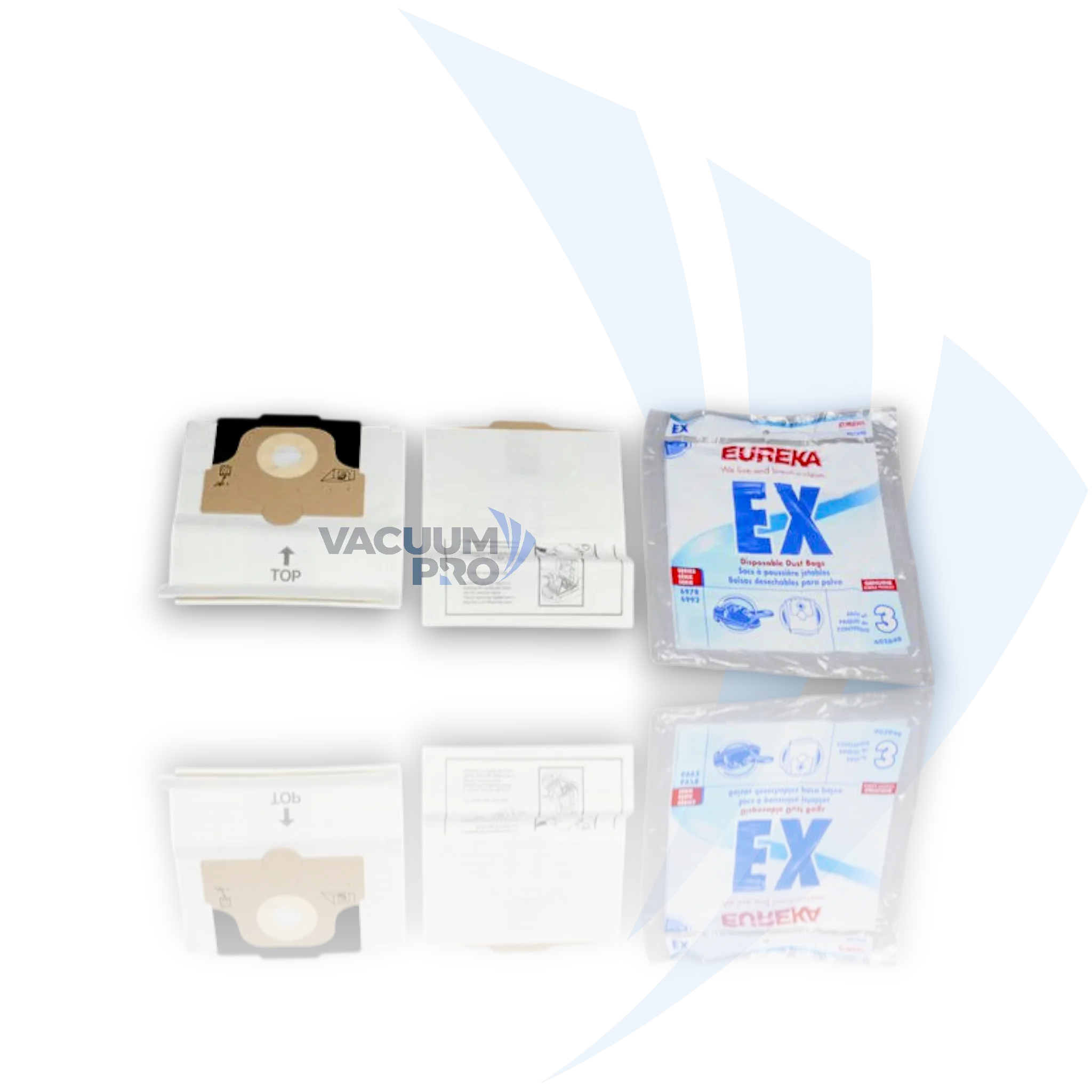 Replacement Bags - Paper for Eureka vacuum, Part #60284B Vacuum Bags - Paper, Fits Eureka Home Cleaning System & Europa Powerteam Canister
